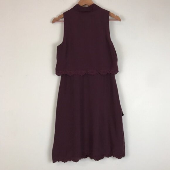 NWT Parker Vine Cordovan Embroidered Dress Size Medium - Picture 6 of 9